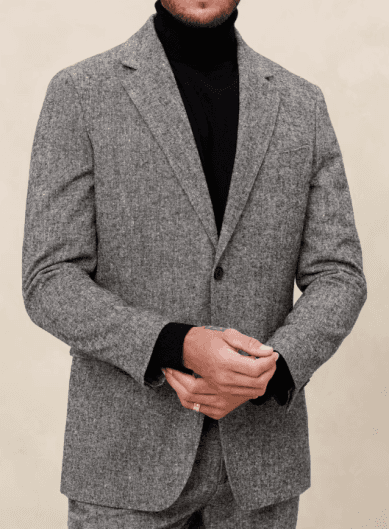 Banana Republic Tailored-Fit Donegal Suit Jacket Banana Republic Factory