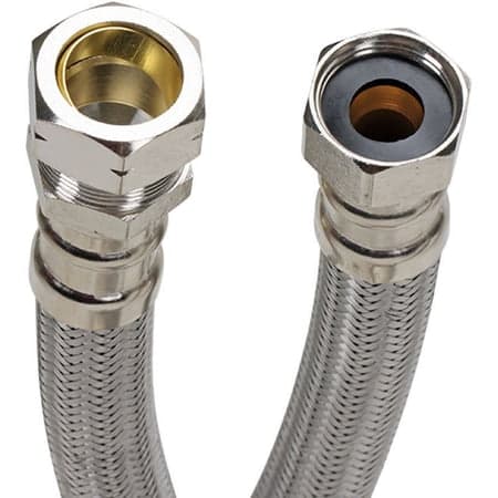 Fluidmaster B4H24 24" Water Heater Connector, 3/4" F.I.P. X 3/4" Compression,
