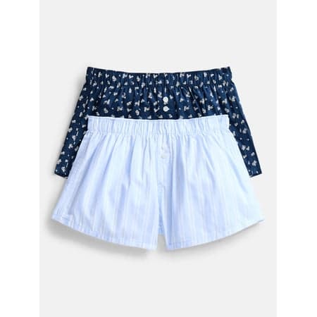 Weekend Academy Girls Cotton Blend Boxer Shorts, 2-Pack, Sizes XS-XXL