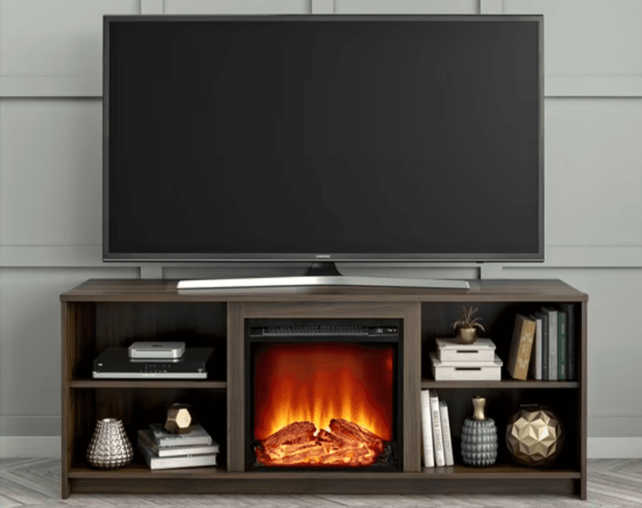 Mainstays Fireplace TV Stand for TVs up to 65" Walmart