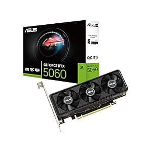 ASUS GeForce RTX 5060 LP BRK 8GB GDDR7 OC Edition Graphics Card