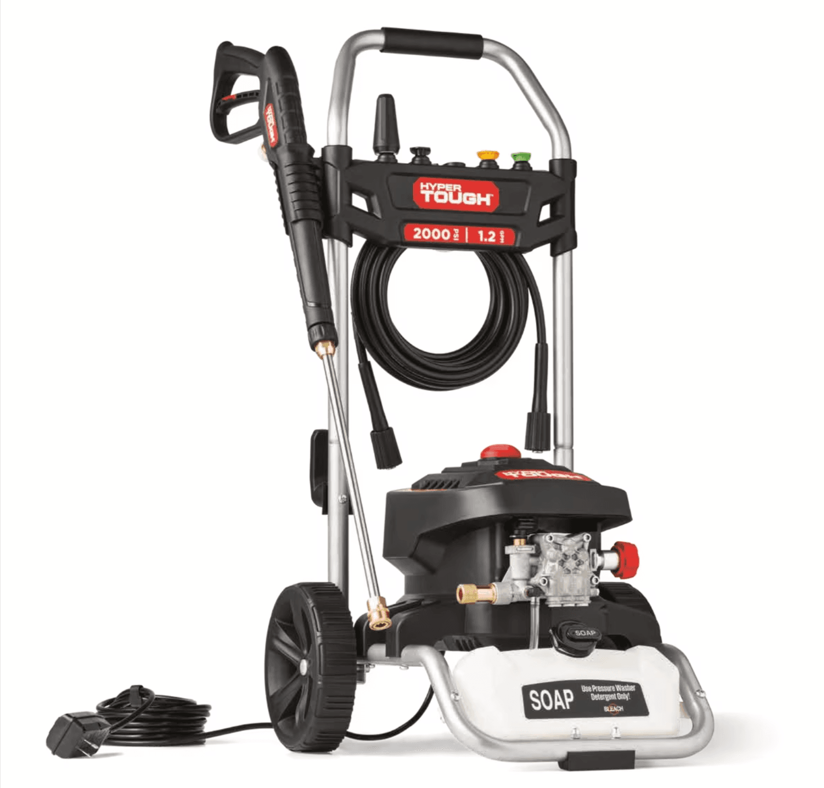Powerful Electric Pressure Washer - Hyper Tough 2000 PSI