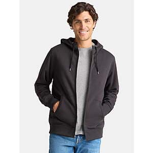 George Men’s High Pile Fleece Hoodie (Black) $10