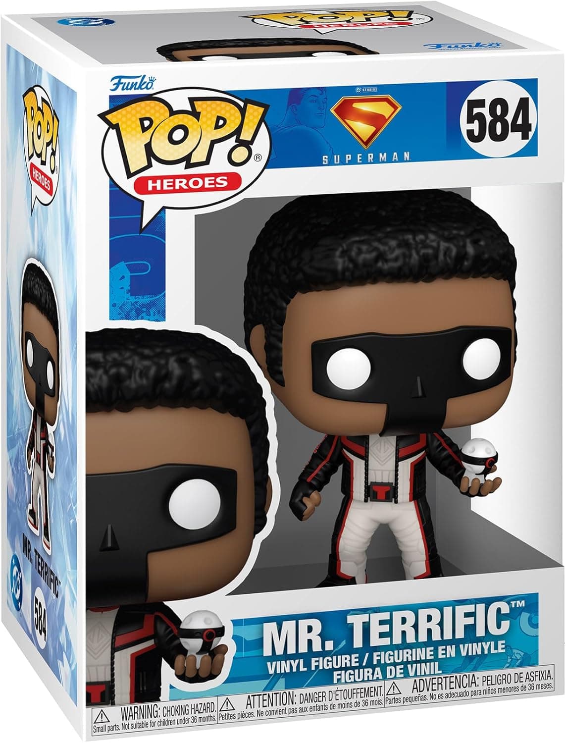 Funko Pop! Heroes: Superman 2025 - Mr. Terrific - Collectable Vinyl Figure - Gift Idea - Official Merchandise - Toys for Kids & Adults - Movies Fans - Model Figure for Collectors and Display