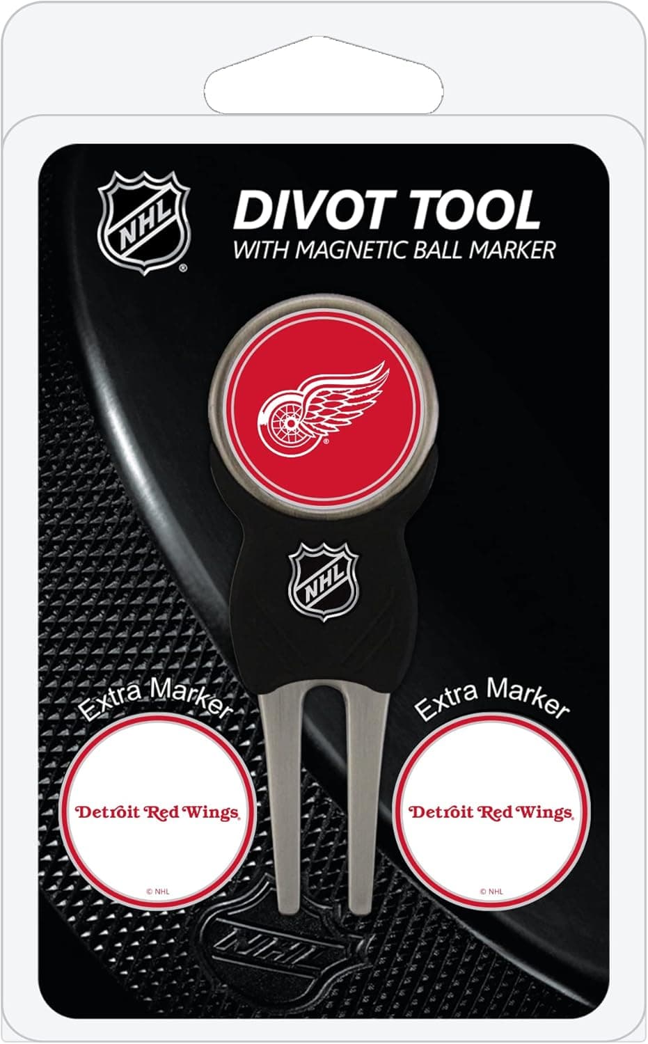 Official NHL Divot Tool & Golf Ball Markers - Detroit Red Wings