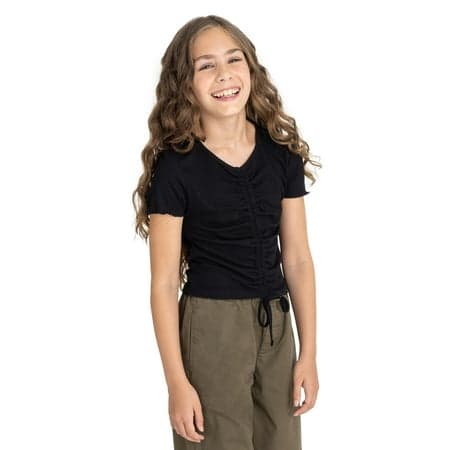 Jordache Girls Ruched Front Top, Sizes 4-18