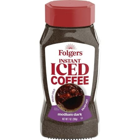 Folgers Instant Iced Coffee, 7 oz Jar