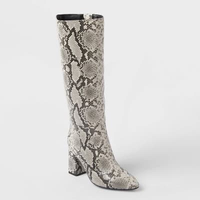 Women’s Wide Width & Calf Evangeline Boots with Memory Foam Insole – A New Day™ Cream 7.5WC