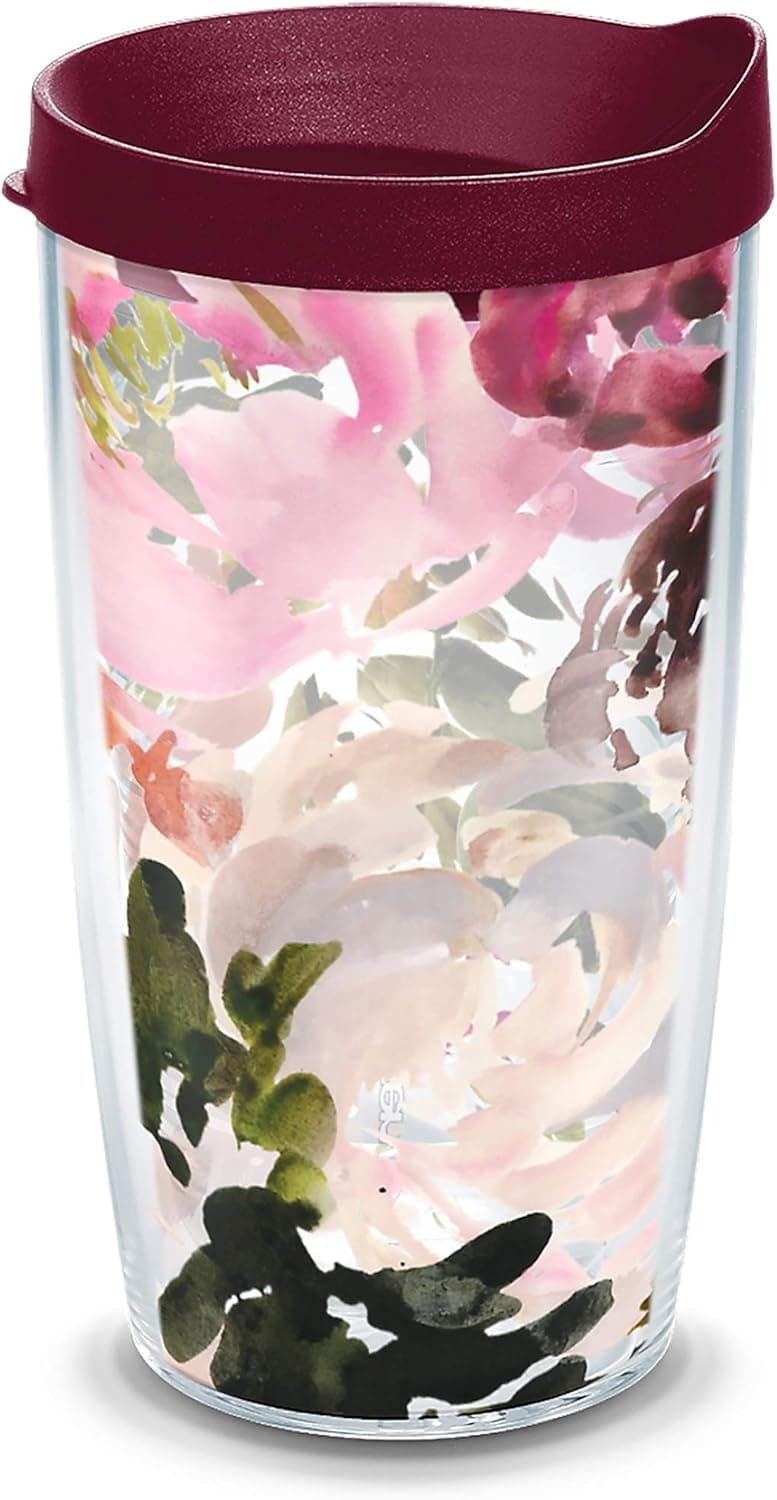 Tervis Floral Tumbler: Keeps Drinks Hot or Cold