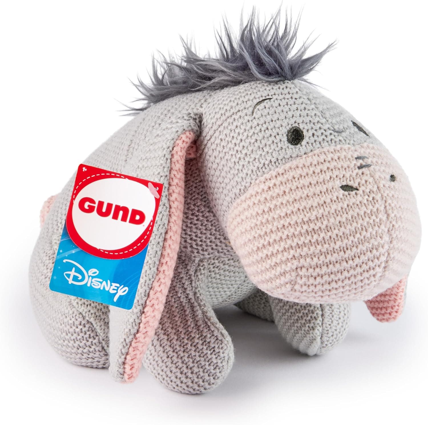 GUND Disney Official Eeyore Knit Plush, Winnie the Pooh, Stuffed Animal for Ages 1 and Up, Gray, 10”