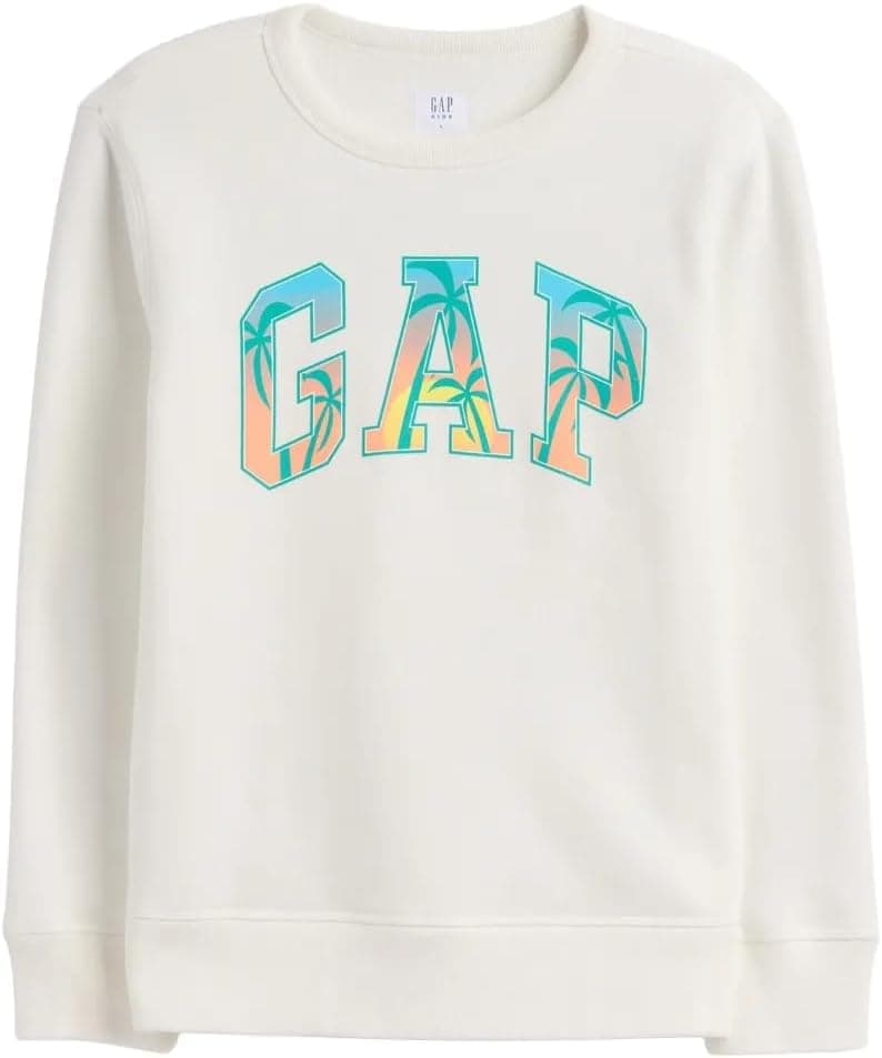 Save 58% on GAP Boys Logo Sweatshirt in Off White