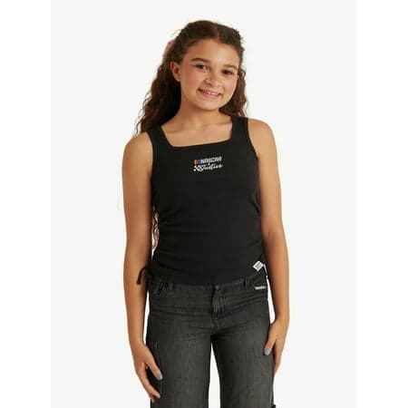 Justice Girl's NASCAR X Justice Collab Cinch Tank, Sizes XS - XLP