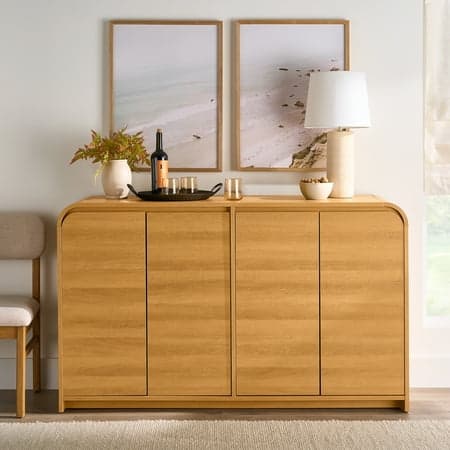 Better Homes & Gardens Juliet Sideboard, Light Honey Finish