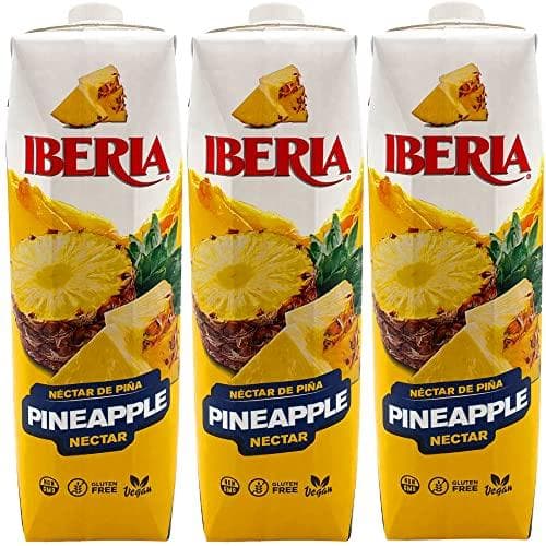 Enjoy the Tropical Taste of Iberia Pineapple Nectar (3-Pack)
