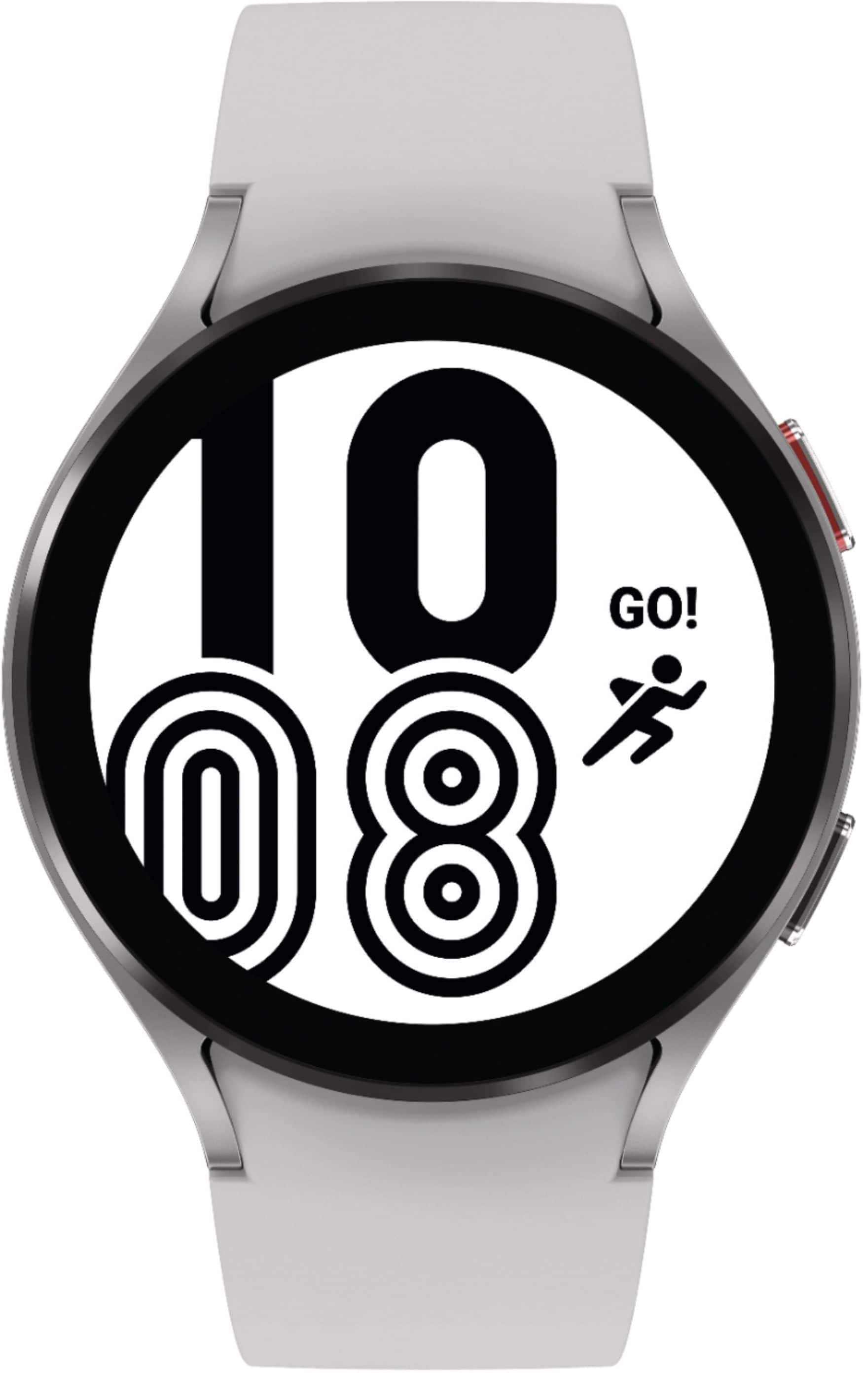 Samsung - Refurbished Galaxy Watch4 Aluminum Smartwatch 44mm BT - Silver - (2021)