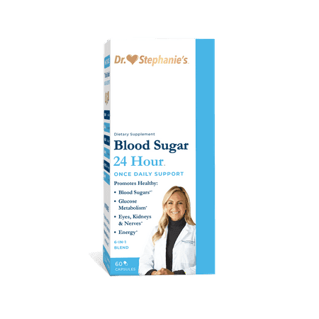 Dr. Stephanie's Blood Sugar 24 Hour Daily Support Supplement - Pancreas Support with Cinnamon