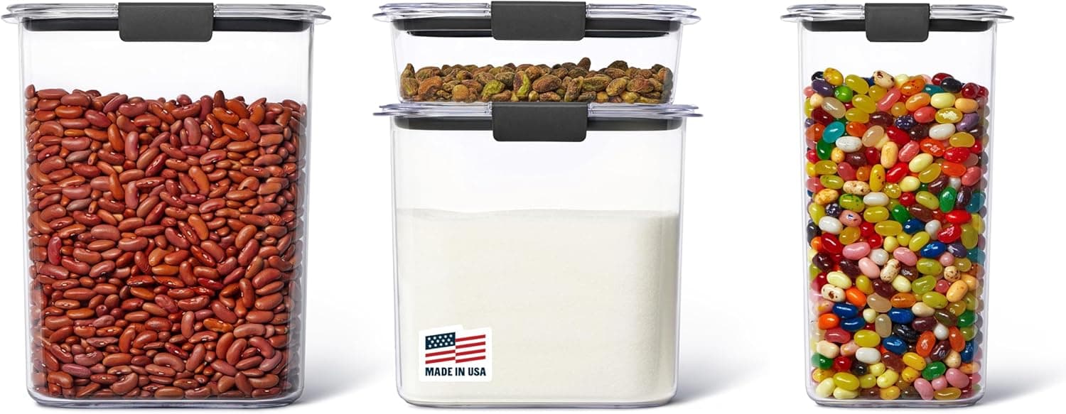 Rubbermaid Brilliance Pantry Food Storage Containers