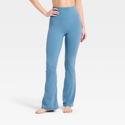 Women's Everyday Soft Ultra High-Rise Flare Leggings - All in Motion™ Steel Blue XS