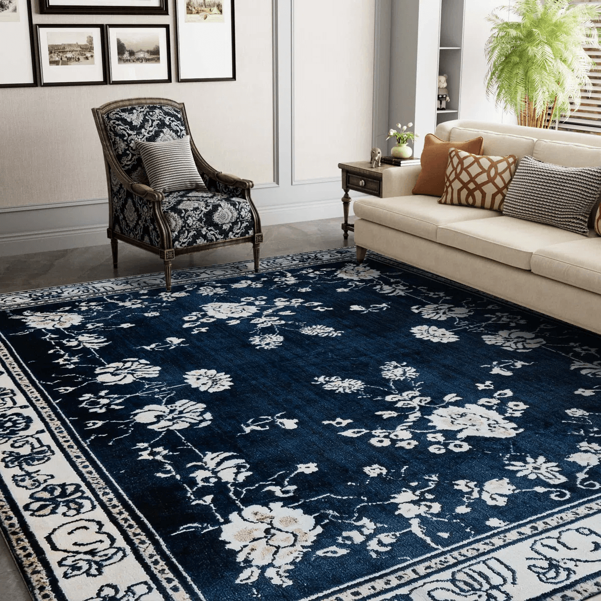 82% Off Bungalow Rose 8' x 10' Floral Rug