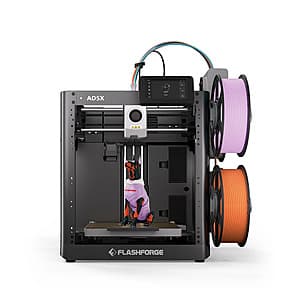 FLASHFORGE AD5X Multi-Color 3D Printer for $263.75 + Free Shipping