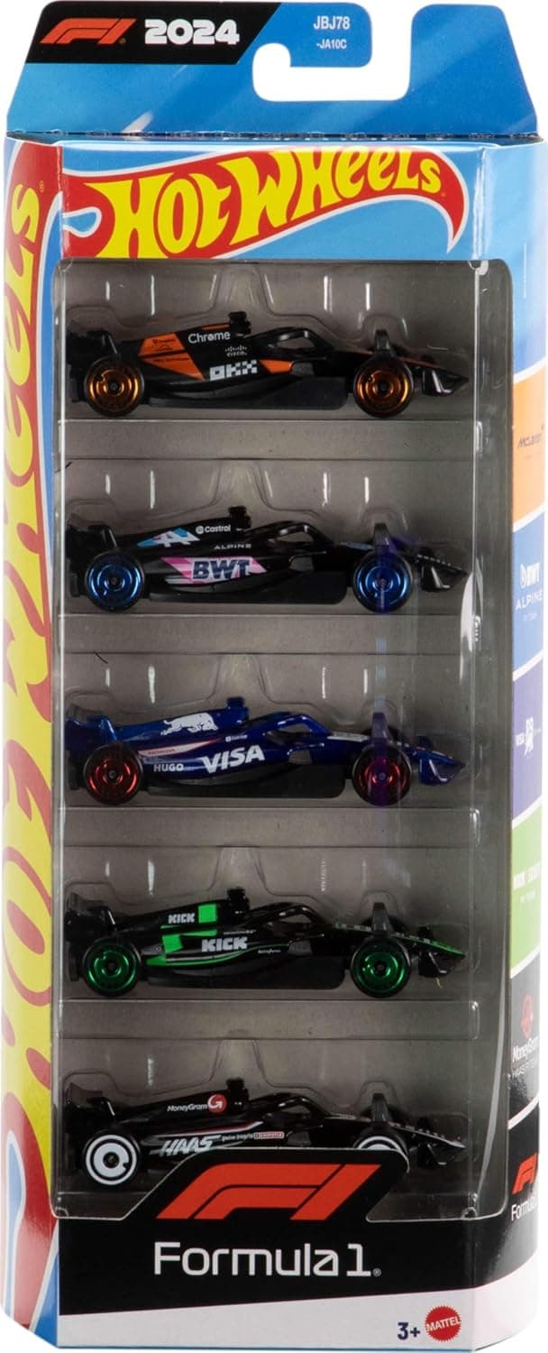 Zoom into the Formula 1 Racing Action with Hot Wheels' 5-Pack