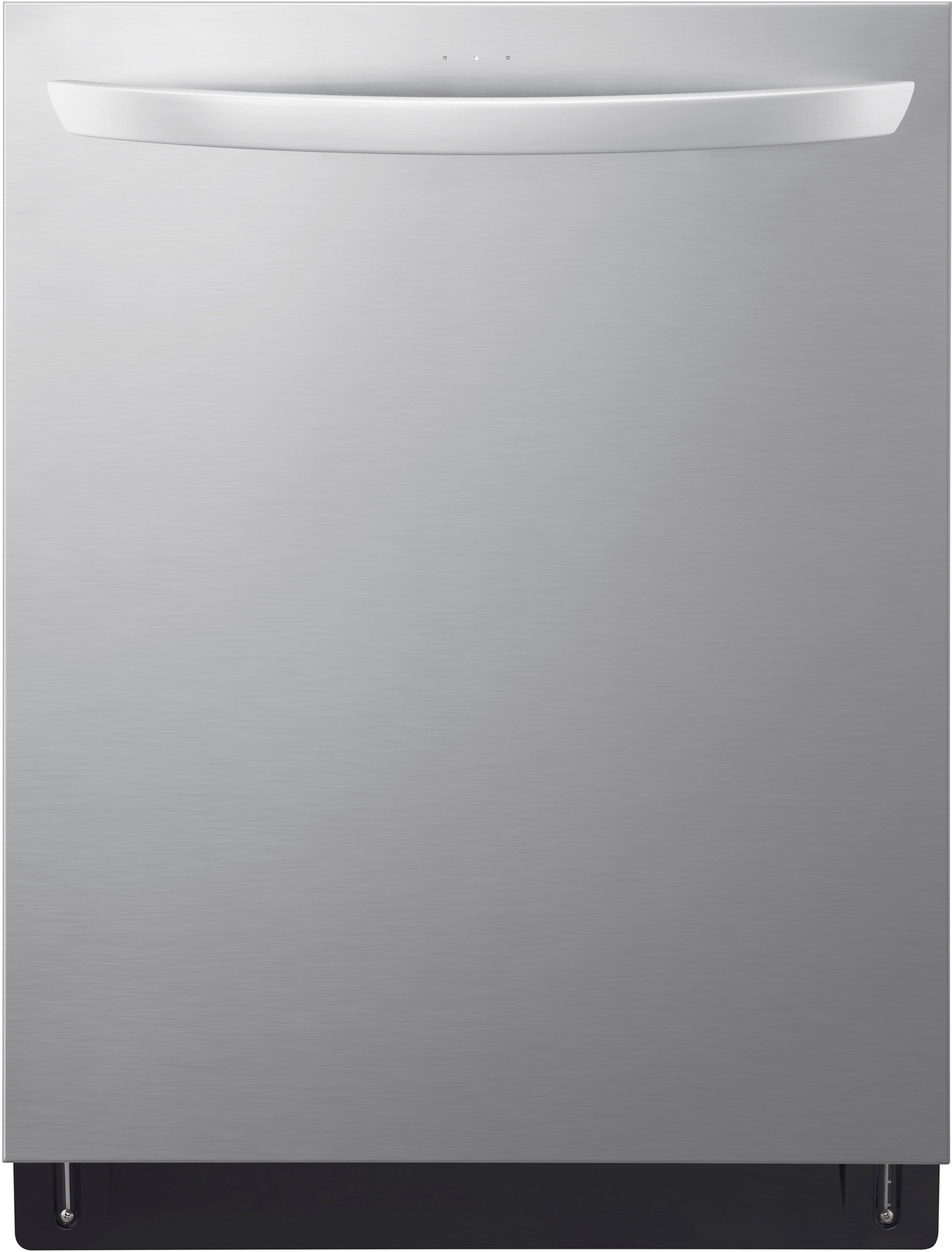 LG - 24" Top Control Smart Built-in Stainless Steel Tub Dishwasher with 3rd Rack, QuadWash Pro and 46dB - Stainless Steel