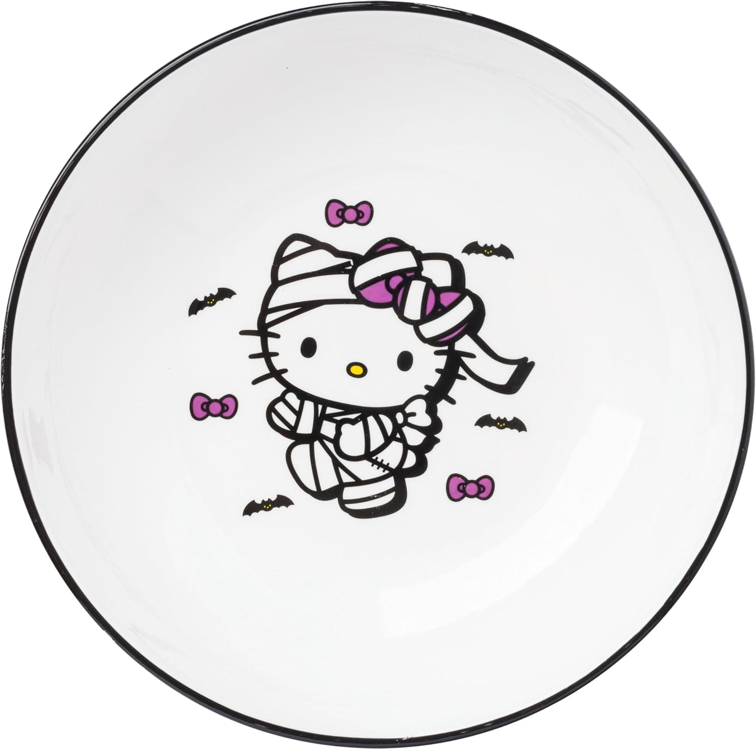 Spooky Hello Kitty Ceramic Dinner Bowl - 9 Inches