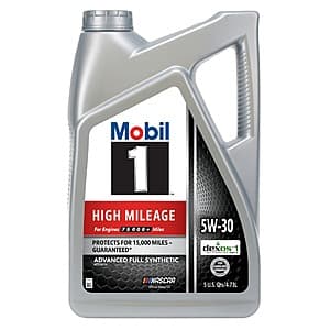 Save $10 on 5-Qt Mobil 1 Full Synthetic Motor Oil