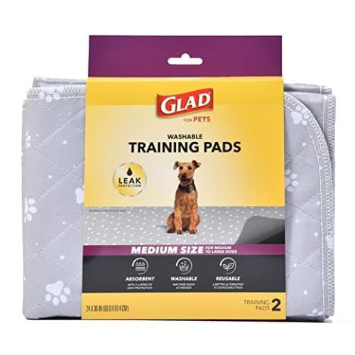 2-Pack GLAD for Pets Medium Washable Training Pads (Medium) Amazon