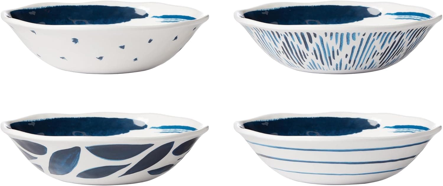 Lenox Blue Bay Melamine Bowls: Durable, Lightweight Set of 4