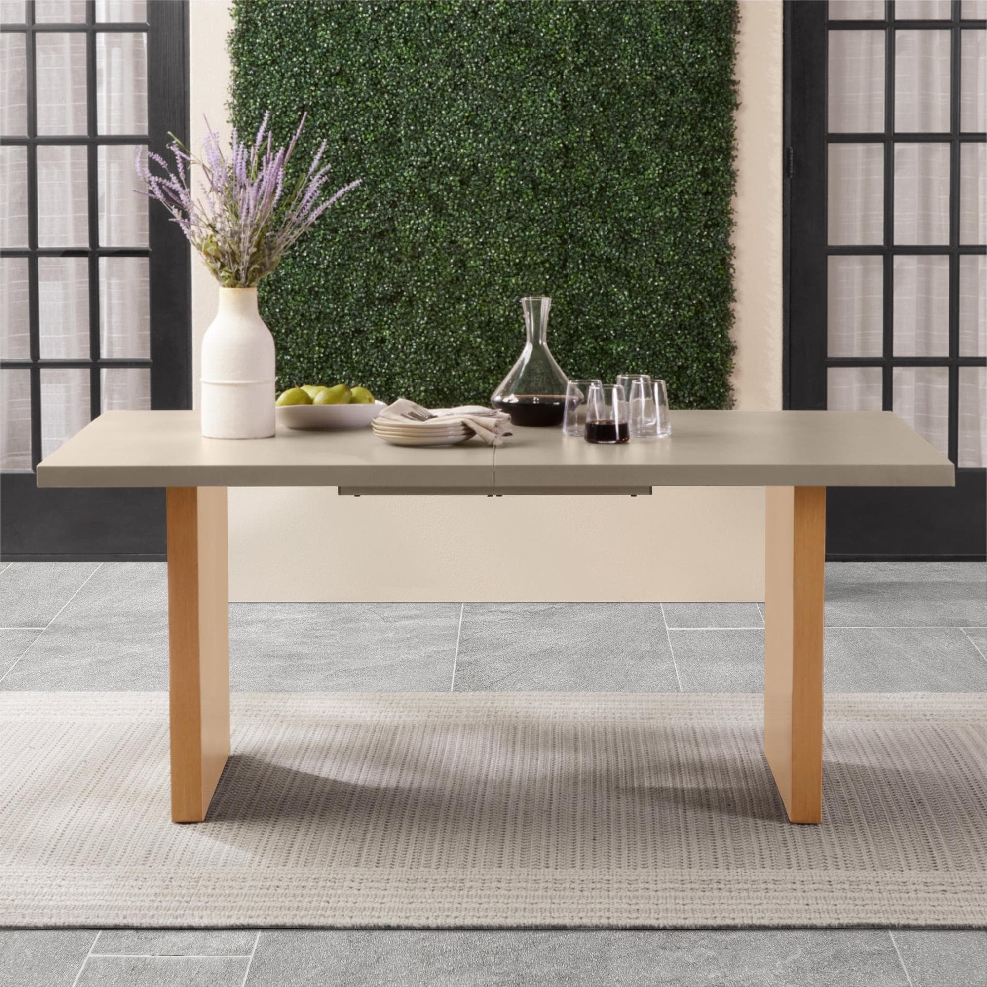 Better Homes & Gardens Vista Steel Metal Top Outdoor Dining Table Walmart