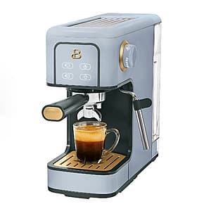 Slim Espresso Machine in Cornflower Blue - $61.55 + Free Shipping