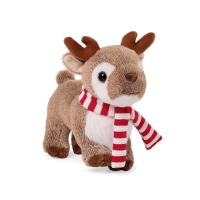 Our Generation Jolly Holiday Reindeer Plushie Limited-Edition 6" Posable Pet Stuffed Animal