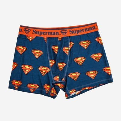 Men's Superman Boxer Briefs - Blue S