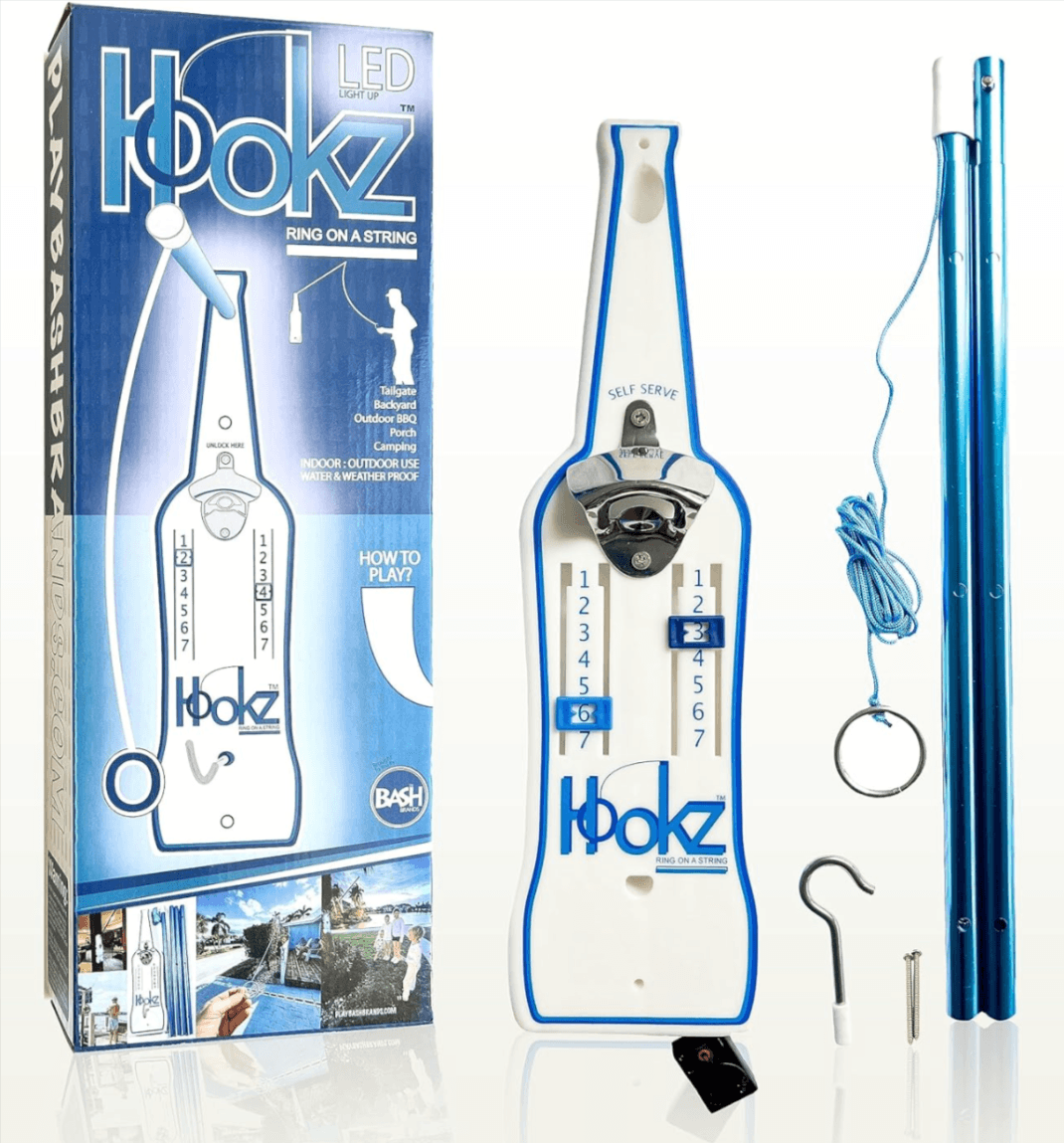 Bottle Bash Brands Hookz LED Ring Game - Hands-free Fun