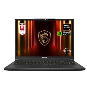 MSI Stealth A16 AI+: 16" 240Hz OLED, AMD Ryzen AI R9-365