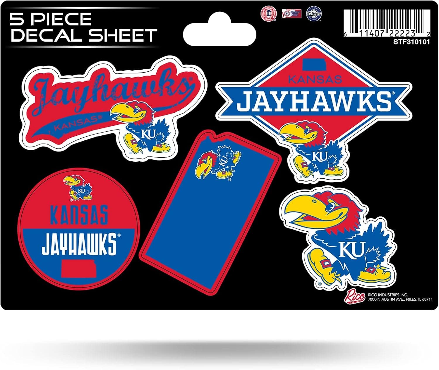 Save 32% on NCAA Kansas Jayhawks Sticker Set