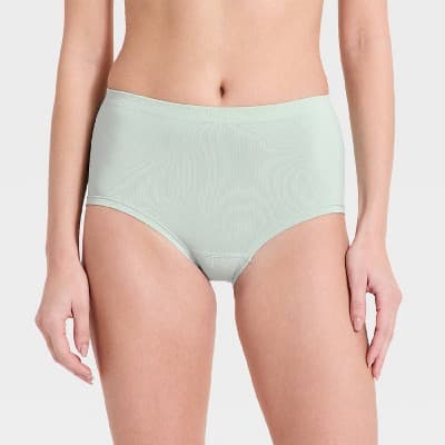 Women's Seamless Solid Boy Shorts Underwear - Auden™ Mint Green XS
