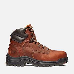 Timberland Men's TiTAN 6" Alloy Toe Work Boot (Extra Wide, Brown) $40 + $5 Shipping or Free S&H on $75+