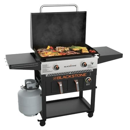 Blackstone, 2-Burner 28" Outdoor Combo Griddle with Air Fryer and Hood