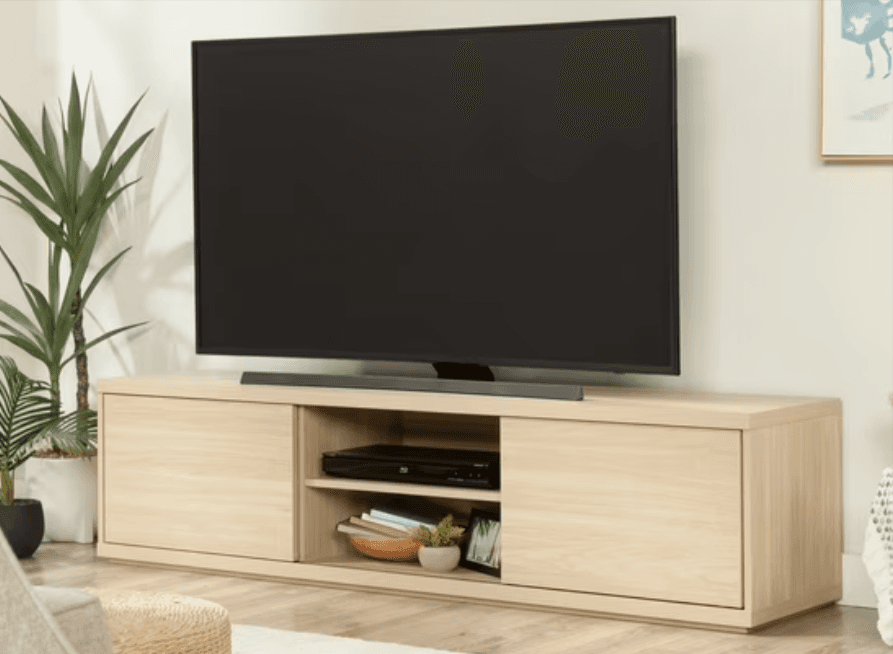 Mainstays Westley Sliding Door TV Stand for TVs up to 75" at Walmart