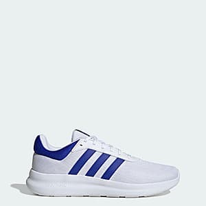 adidas Lite Racer 4.0 Shoes - Cloud White/Lucid Blue for $21 with Free Shipping