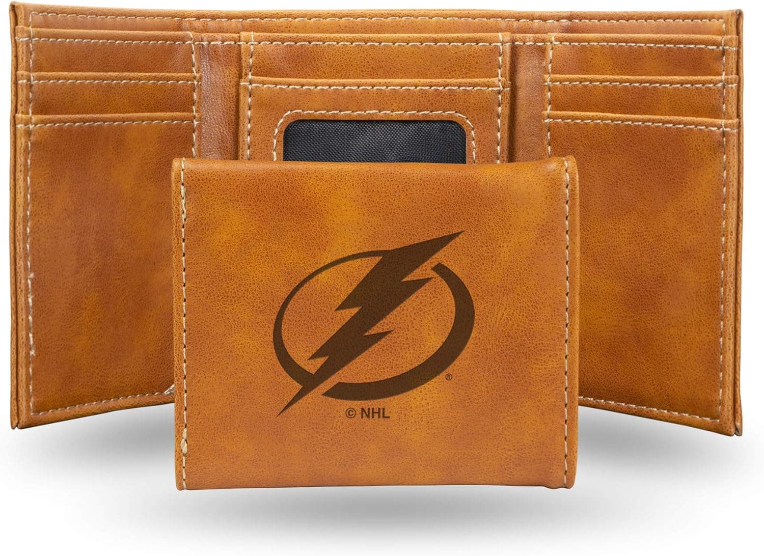 Rico Industries Laser Engraved Tampa Bay Lightning Trifold Wallet