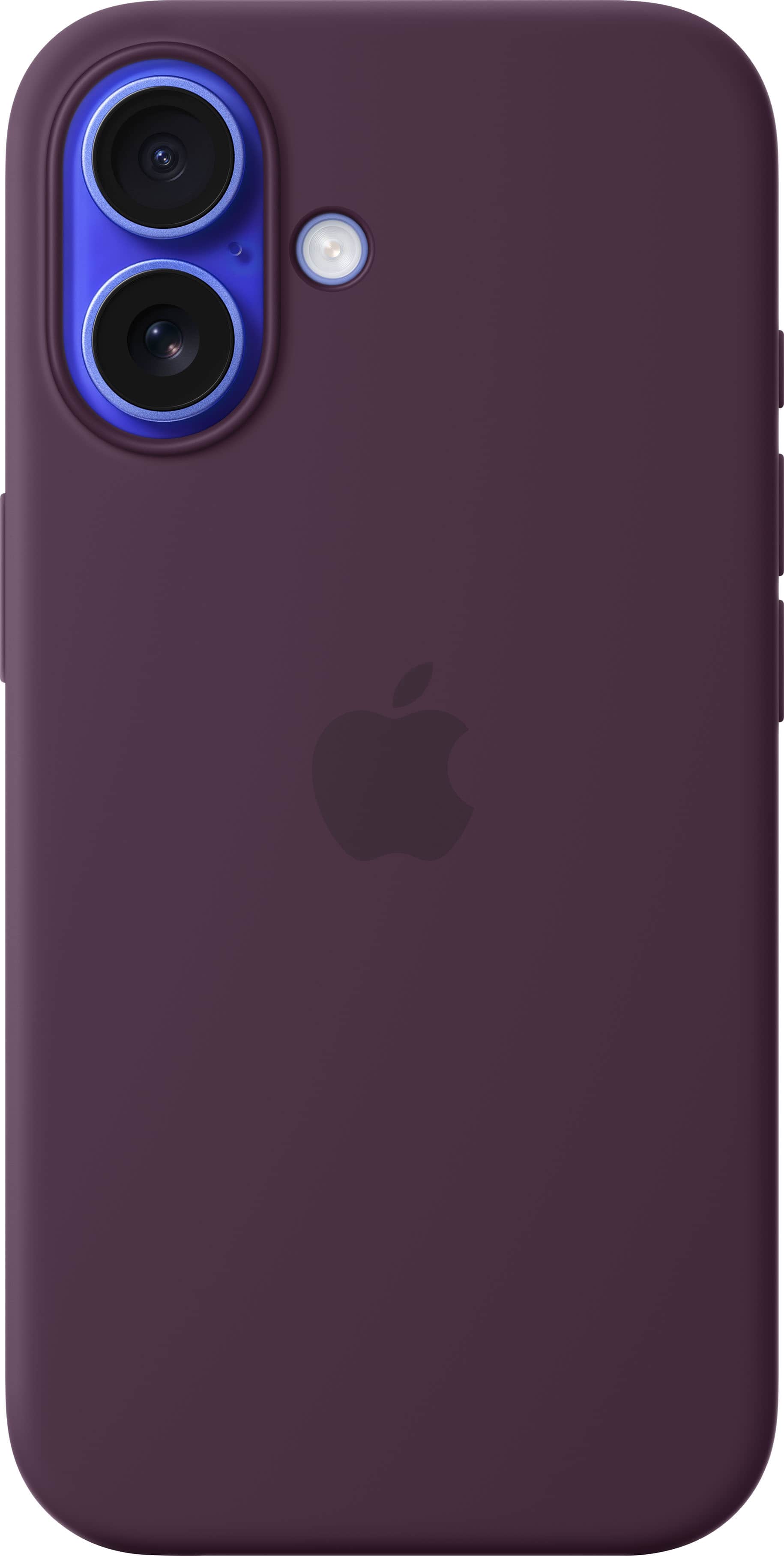 Apple - iPhone 16 Silicone Case with MagSafe - Plum