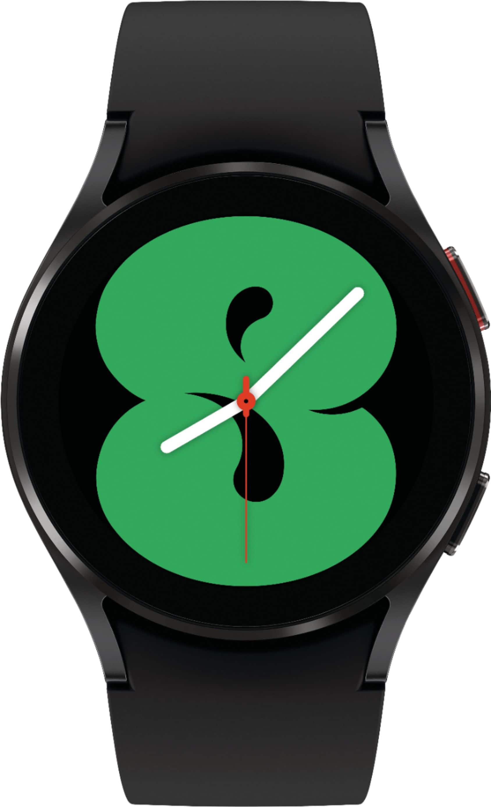 Samsung - Geek Squad Certified Refurbished Galaxy Watch4 Aluminum Smartwatch 40mm LTE - Black - (2021)