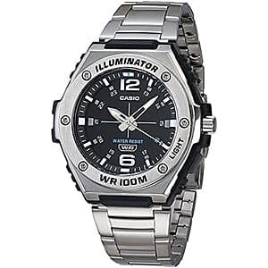 Casio Men's Stainless Steel Analog Watch - Silver
