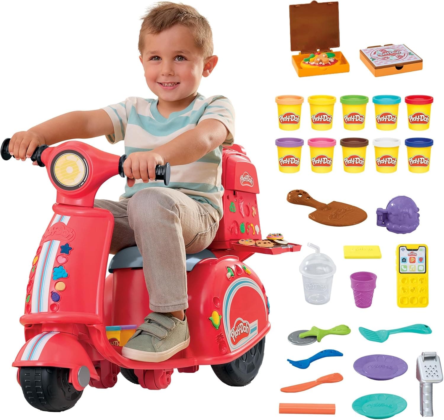 Play-Doh Pizza Delivery Scooter Playset - Imaginative Toy for Kids