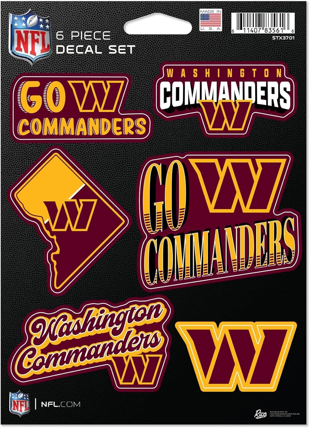 Decorate Your Home with Washington Commanders NFL Decals