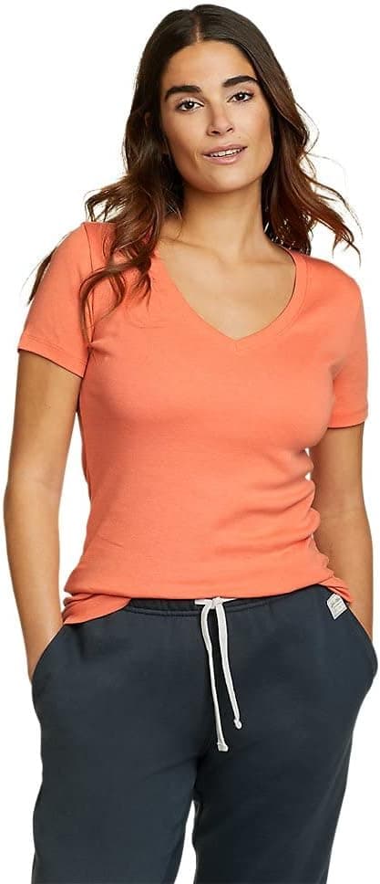Save 50% on Eddie Bauer's Coral Short-Sleeve Tee
