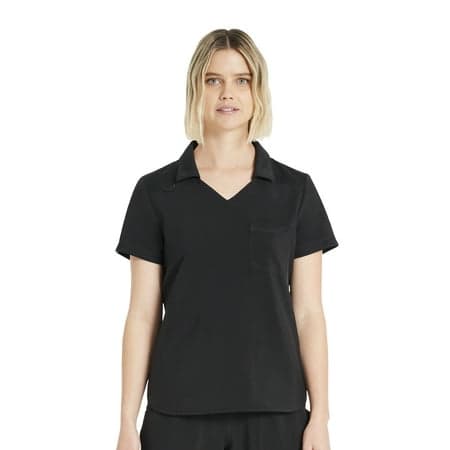 Scrubstar Women's Antimicrobial Premium Performance Collar Top, Sizes XS-3XL